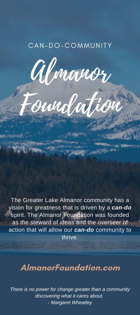 Almanor Foundation Rack Card Front