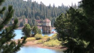 Water from Lake Almanor feeds the Stairway of Power